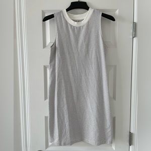 Stripped dress, size small, shift dress, black and white